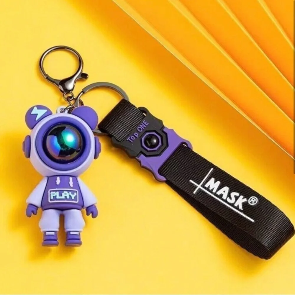 Lot of three Astronauts Keychain with wristlet bag charm - Picture 4 of 8